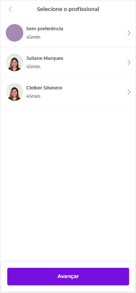 App screen
