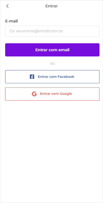 App screen