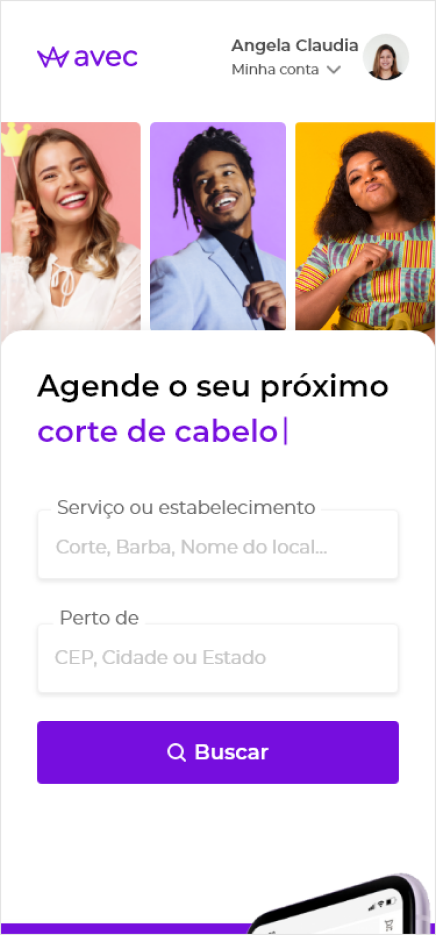 App screen